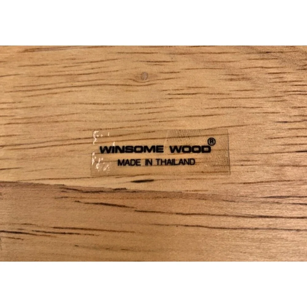 Winsome Wood Beechwood Charcuterie Board Metal Grapevine Cheese Board 12